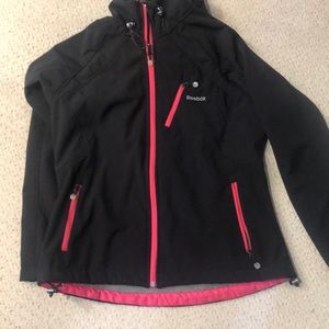 Reebok jacket with a hood,